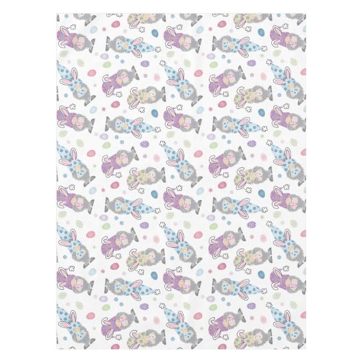 Paasbunny Gnome Patroon Tafelkleed (Voorkant)