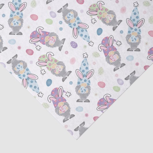 Paasbunny Gnome Patroon Tissuepapier (Detail)