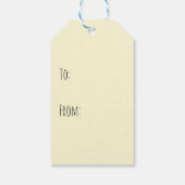 Paasbunny Golden Retriever Patroon Cadeaulabel (Achterkant)