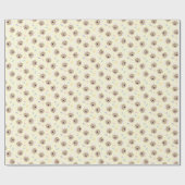 Paasbunny Golden Retriever Patroon Cadeaupapier (Vlak)