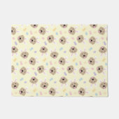 Paasbunny Golden Retriever Patroon Deurmat (Voorkant)