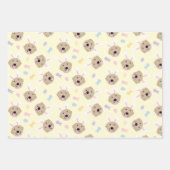 Paasbunny Golden Retriever Patroon Inpakpapier Vel (Voorkant 3)