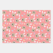 Paasbunny Golden Retriever Patroon Inpakpapier Vel (Voorkant 2)