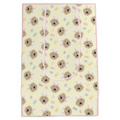 Paasbunny Golden Retriever Patroon Medium Cadeauzakje (Achterkant)