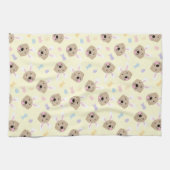 Paasbunny Golden Retriever Patroon Theedoek (Horizontaal)