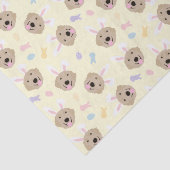 Paasbunny Golden Retriever Patroon Tissuepapier (Detail)