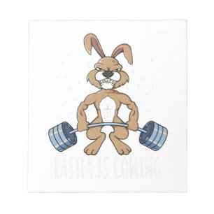 Paasbunny Happy Paaster Bodybuilding Notitieblok