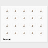 Paasbunny Hart Sticker (Vel)