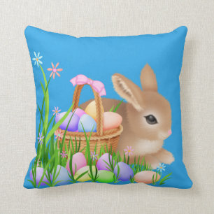 Paasbunny Holiday, leuk mandje met kussens