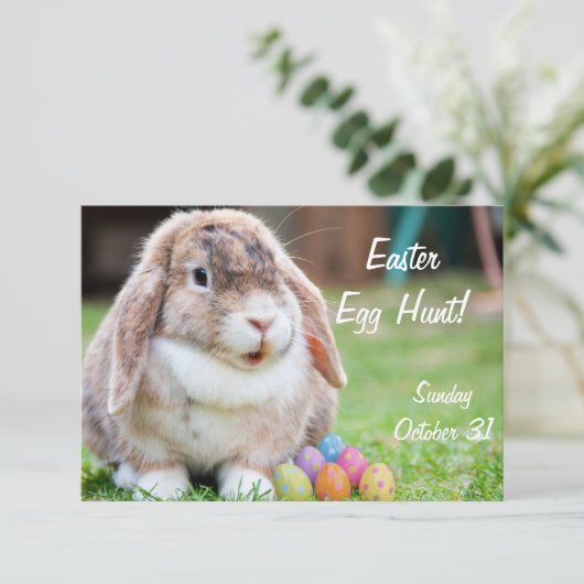 Paasbunny Kaart (Staand voorkant)