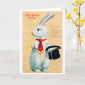  paasbunny kaart (Gele Bloem)