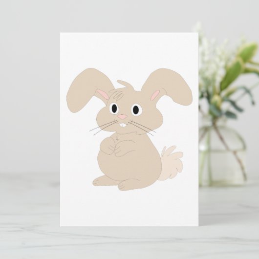 Paasbunny Kaart (Staand voorkant)