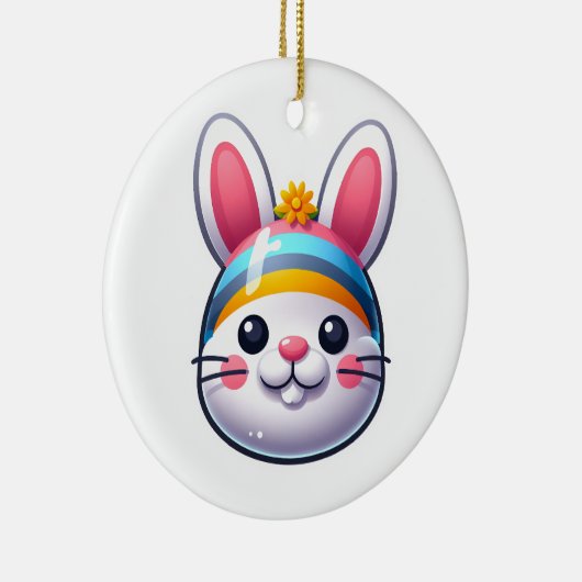 Paasbunny Keramisch Ornament (Rechts)