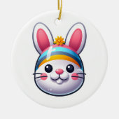Paasbunny Keramisch Ornament (Voorkant)