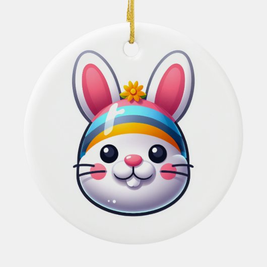 Paasbunny Keramisch Ornament (Achterkant)