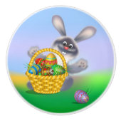 Paasbunny Keramische Knop (Voorkant)