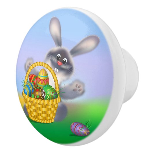 Paasbunny Keramische Knop (Rechts)