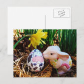 PaasBunny Koe Eieren Feestdagenkaart (Voorkant / Achterkant)