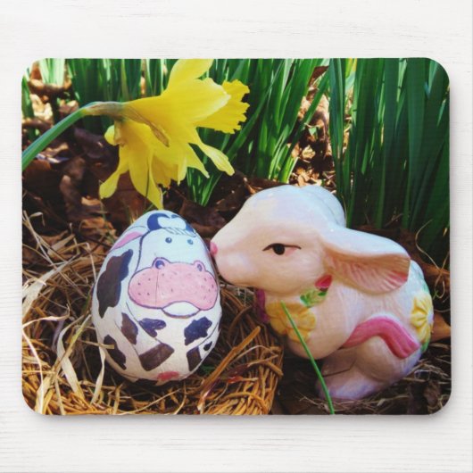 PaasBunny Koe Eieren Muismat (Voorkant)