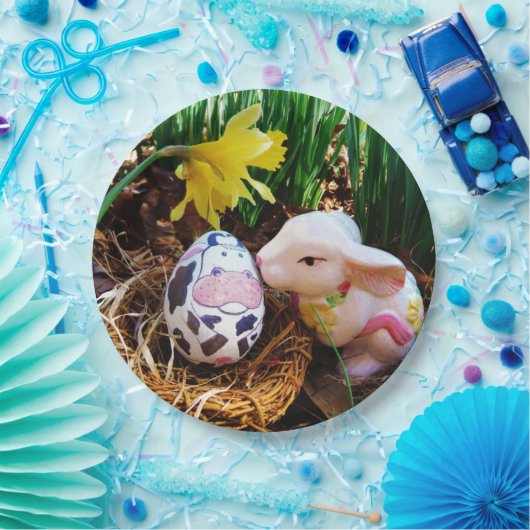 PaasBunny Koe Eieren Papieren Bordje (Feest)