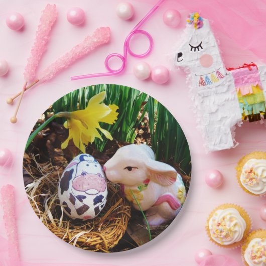 PaasBunny Koe Eieren Papieren Bordje (Feest)