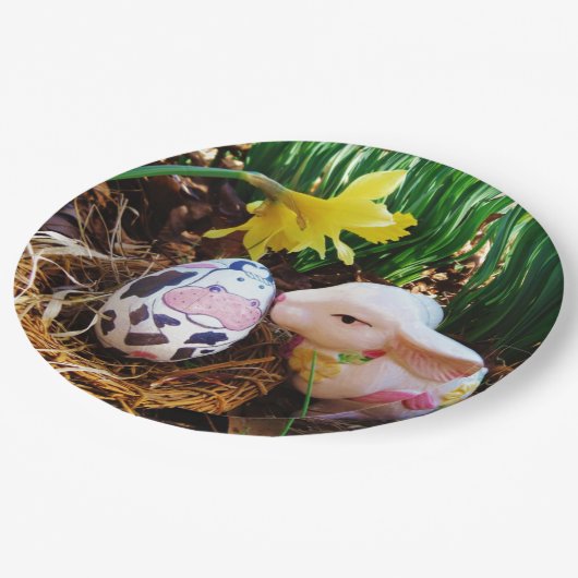PaasBunny Koe Eieren Papieren Bordje (Gekanteld)