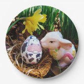 PaasBunny Koe Eieren Papieren Bordje (Voorkant)