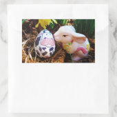 PaasBunny Koe Eieren Rechthoekige Sticker (Tas)