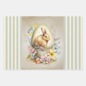  paasbunny & kuiken inpakpapier vel (Voorkant)