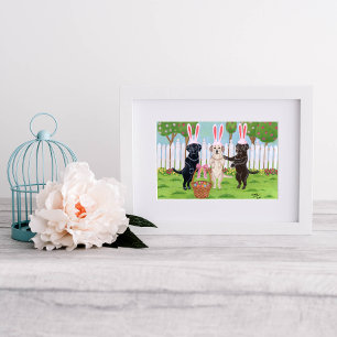 Paasbunny Labradors Poster