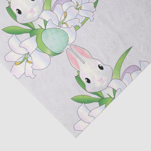 Paasbunny Lilies Tissuepapier (Detail)