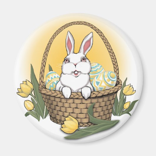 Paasbunny Magnet Festive Easter Decorations (Voorkant)