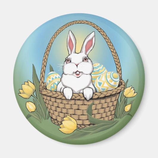 Paasbunny Magnet Festive Easter Decorations (Voorkant)