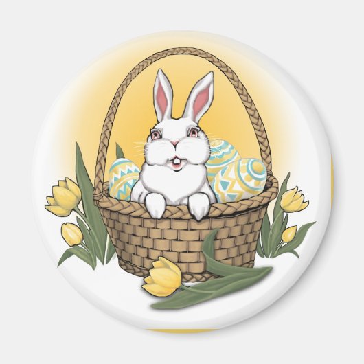 Paasbunny Magnet Festive Easter Giften Magnets (Voorkant)