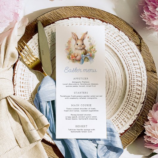 Paasbunny Menu