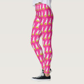 PaasBunny met Basket Fuchsia Background Leggings (Links)