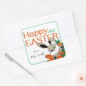 PaasBunny met Carrots Gift Sticker & Labels (Envelop)