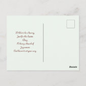 paasbunny met eieren briefkaart (Achterkant)