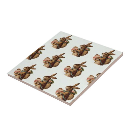  paasbunny met eieren tegeltje (Zijkant)