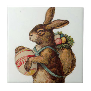  paasbunny met eieren tegeltje