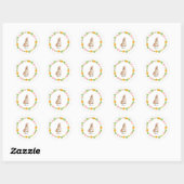 PaasBunny met Flowers Sticker (Vel)