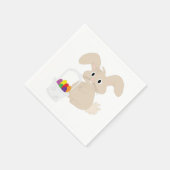 PaasBunny met mandje Servet (Hoek)
