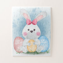 Paasbunny met paaseieren - puzzle (30 os pcs)