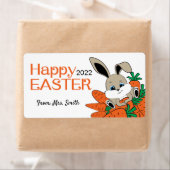 PaasBunny met wortellabels met jouw naam Etiket (Insitu)