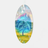 Paasbunny Metalen Ornament (Voorkant links)