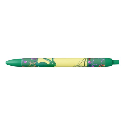 Paasbunny Mongram Floral Pen (Voorkant)