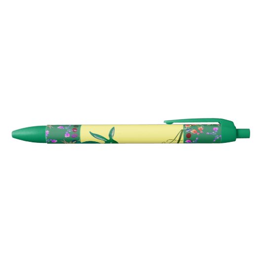 Paasbunny Mongram Floral Pen (Bovenkant)