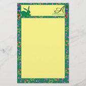 Paasbunny Monogram Briefpapier (Voorkant)