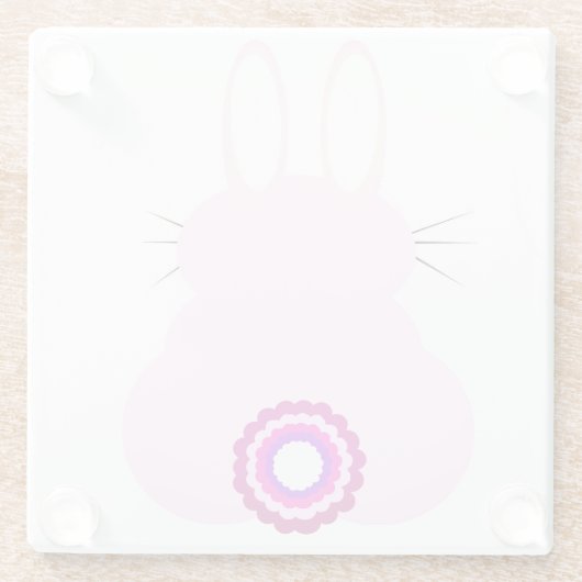 PaasBunny-Onderzetters Glazen Onderzetter (Achterkant)
