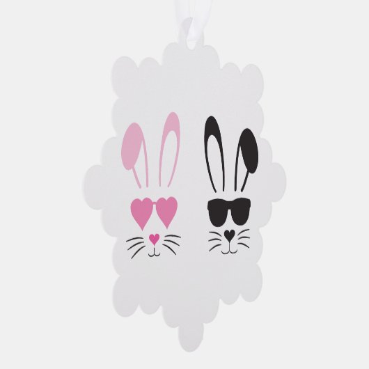 Paasbunny Ornament Kaart (Rechts)